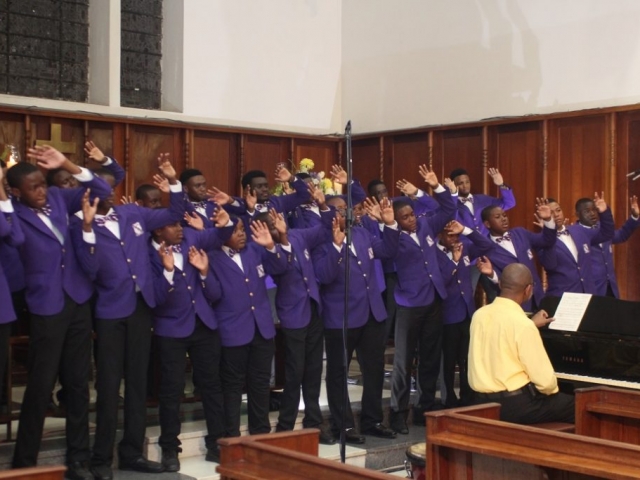 The Kingston College Chapel Choir perform at the CHASE Fund 15th Anniversary Concert held at the University Chapel on July 1, 2018.